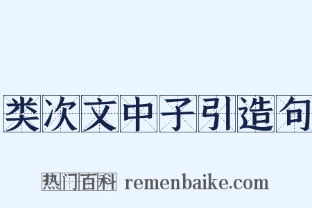 类次文中子引造句是什么意思的图片
